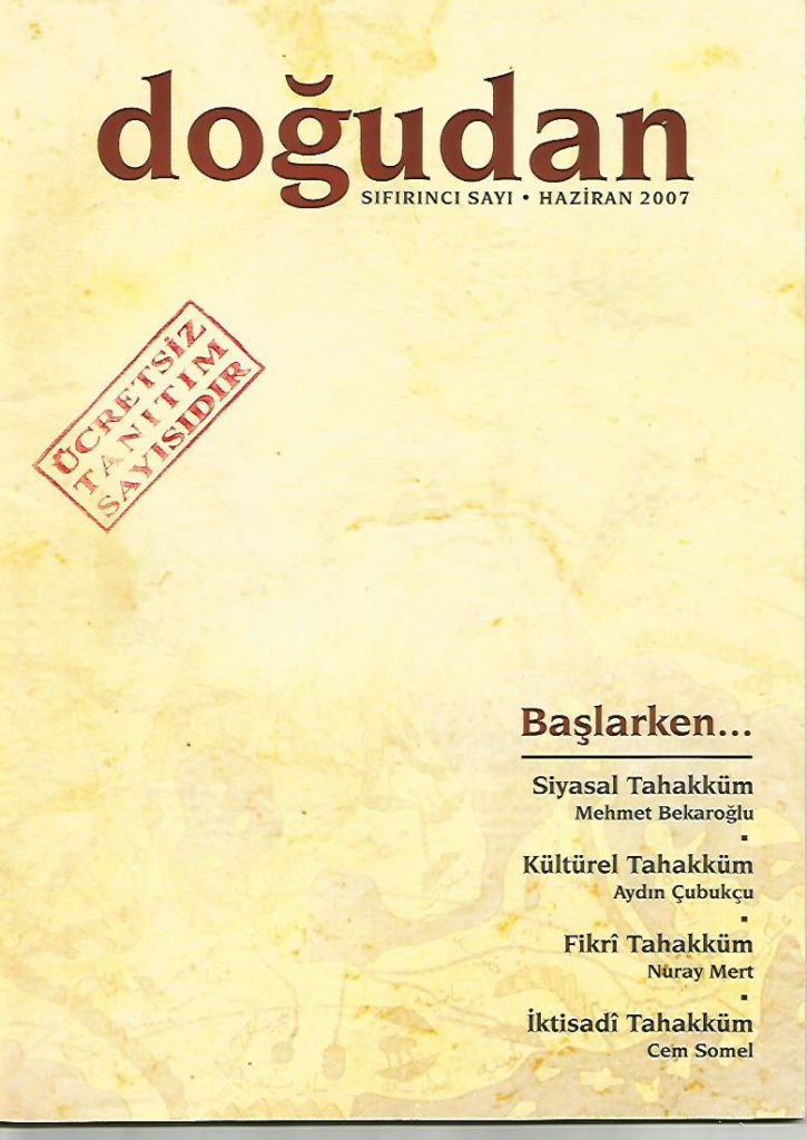 Doğudan Dergisi, Sıfırıncı Sayı, Haziran 2007