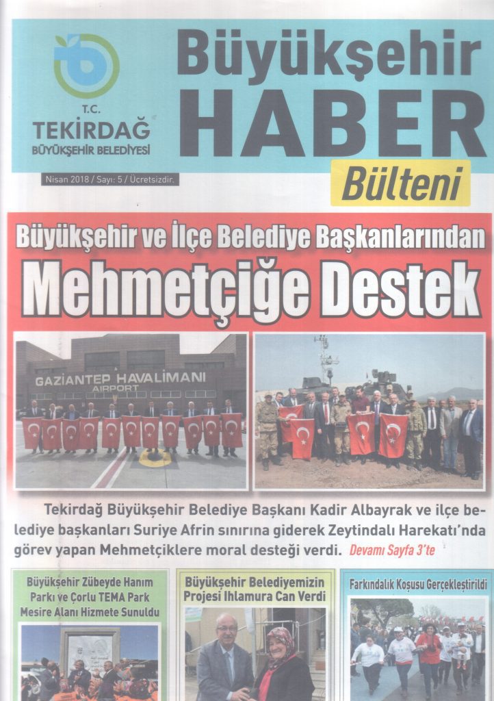 Tekirdağ Büyükşehir Haber Bülteni