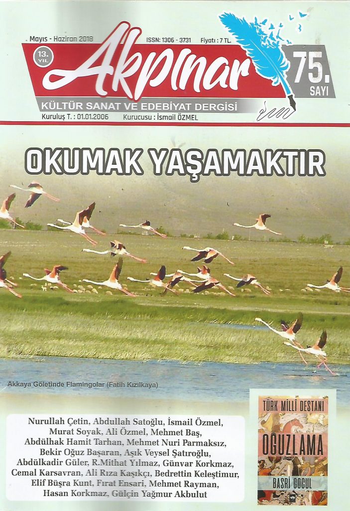 Akpınar Dergisi, Sayı 75, Mayıs Haziran 2018