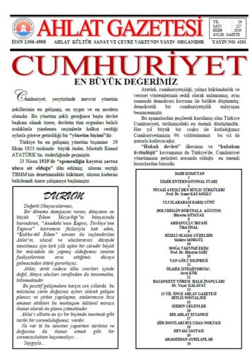 Ahlat Gazetesi, Sayı 227