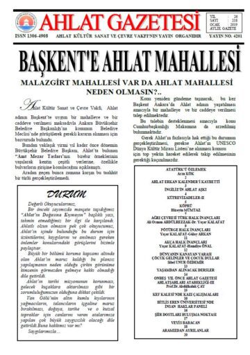 Ahlat Gazetesi, Sayı 218