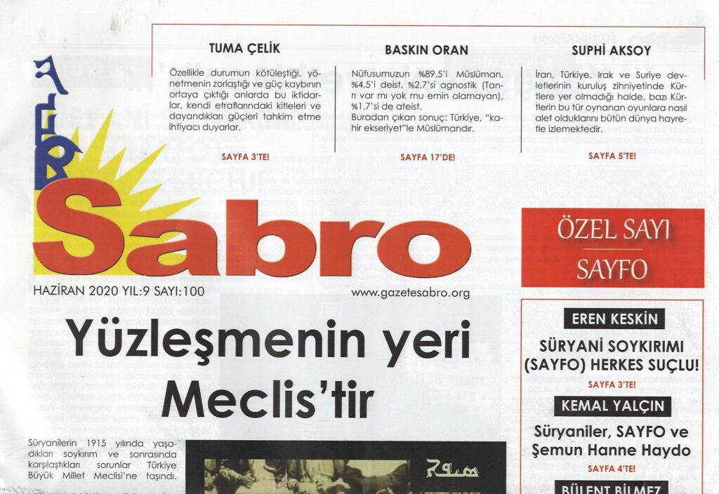 Sabro Gazetesi, Haziran 2020, Sayı 100