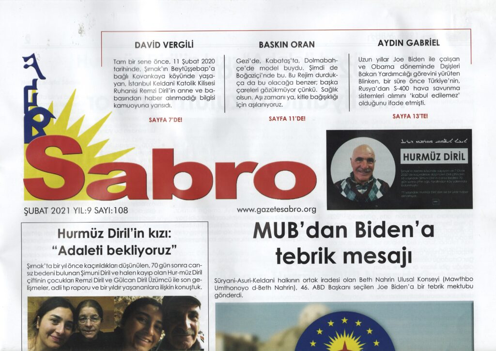 Sabro Gazetesi, Şubat 2021, Sayı 108