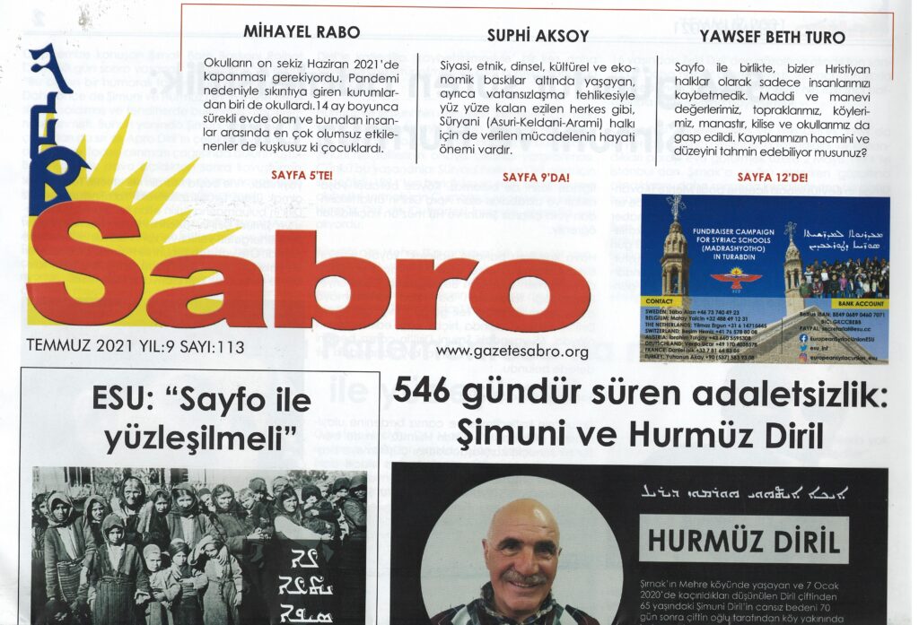 Sabro Gazetesi, Temmuz 2021